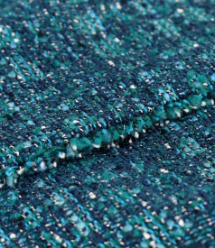 Elegant jacket made of curls with wool and lurex thread