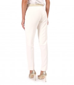 Ankle pants made of elastic fabric