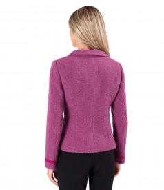 Elegant jacket made of curls with wool