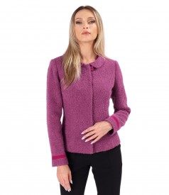 Elegant jacket made of curls with wool