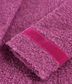 Elegant jacket made of curls with wool