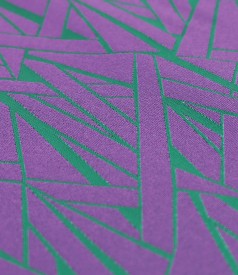 Blouse made of elastic fabric with viscose printed with geometric motifs