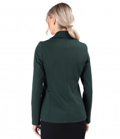 Office jacket made of textured fabric with viscose