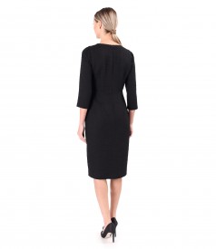 Office dress made of loops with viscose and cotton