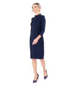 Office dress made of thick elastic jersey