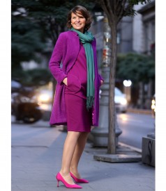 Elegant jacket made of curls