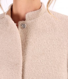 Elegant jacket made of curls