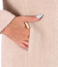 Elegant jacket made of curls