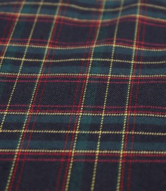 Elegant jacket made of checkered viscose fabric