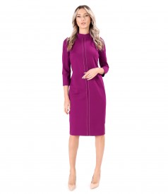 Office dress made of thick elastic jersey