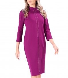 Office dress made of thick elastic jersey