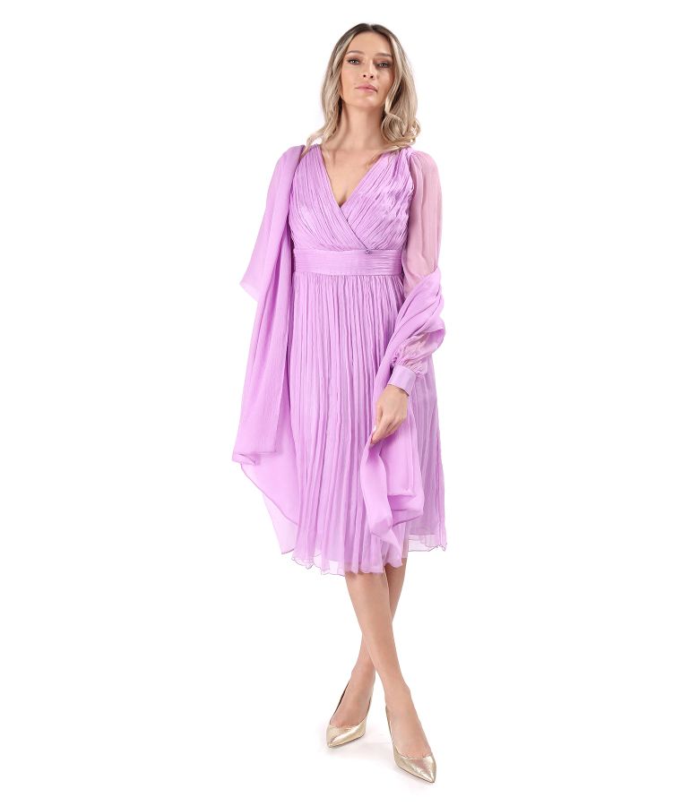 Natural silk veil wrap