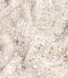 Long sequined evening dress