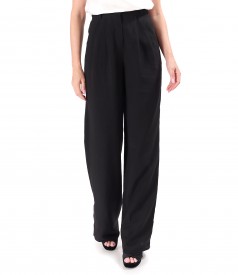 Pants made of tencel and linen