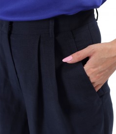 Pants made of tencel and linen