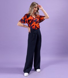 Pants made of tencel and linen