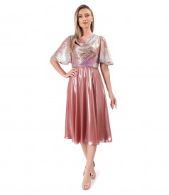Short occasion dress with sequin bust