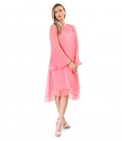 Dress made of natural silk veil