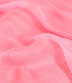 Long evening dress made of natural silk veil