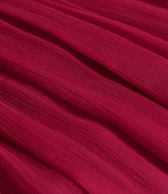 Elegant dress made of natural silk veil