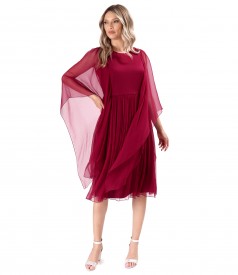 Elegant dress made of natural silk veil