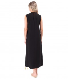 Long elegant dress made of viscose fabric