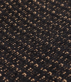 Office dress made of curls with black velvet trimmings