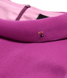Office dress with round collar