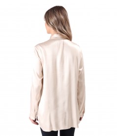 Elegant viscose satin shirt