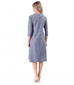 Elegant dress made of elastic cotton