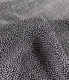 Printed viscose midi dress with polka dots