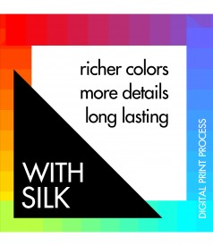 Elegant shirt dress made of cotton with natural silk