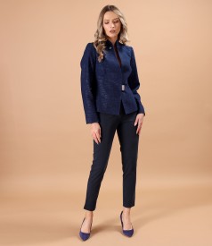 Shiny cotton denim jacket