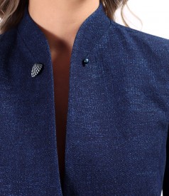 Shiny cotton denim jacket