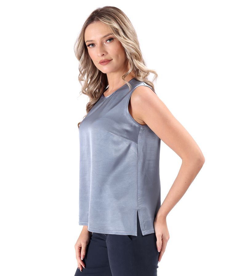 Elegant viscose satin blouse
