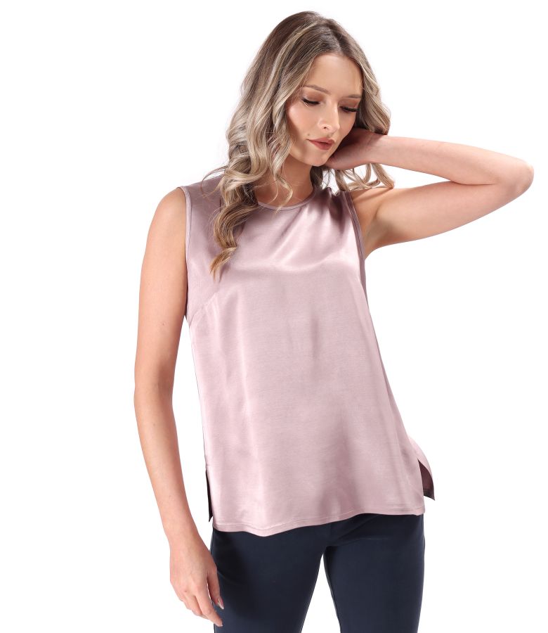 Elegant viscose satin blouse