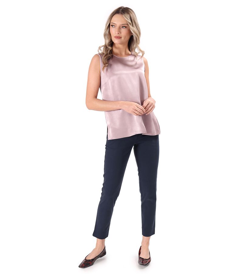 Elegant viscose satin blouse