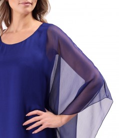 Butterfly dress made of natural silk voile