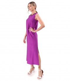 Long elegant dress made of viscose fabric