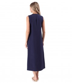 Long elegant dress made of viscose fabric