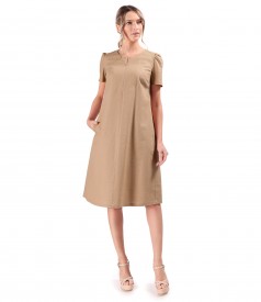 Flared dress made of linen