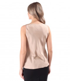 Elegant viscose satin blouse