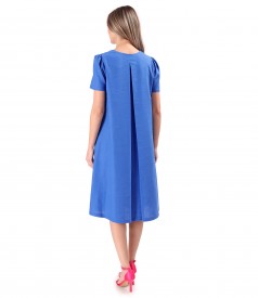 Flared dress made of linen