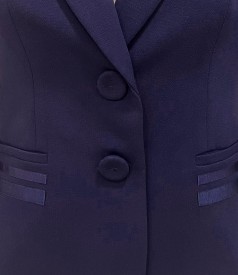 Office jacket made of elastic fabric with viscose