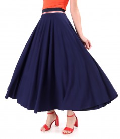 Long skirt made of elastic viscose jersey