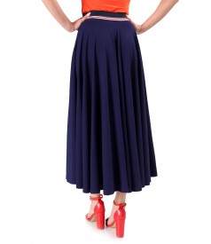 Long skirt made of elastic viscose jersey