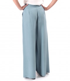 Wide viscose pants