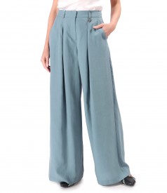 Wide viscose pants