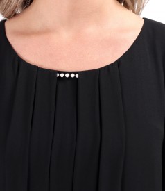 Elegant veil midi dress