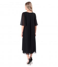 Elegant veil midi dress